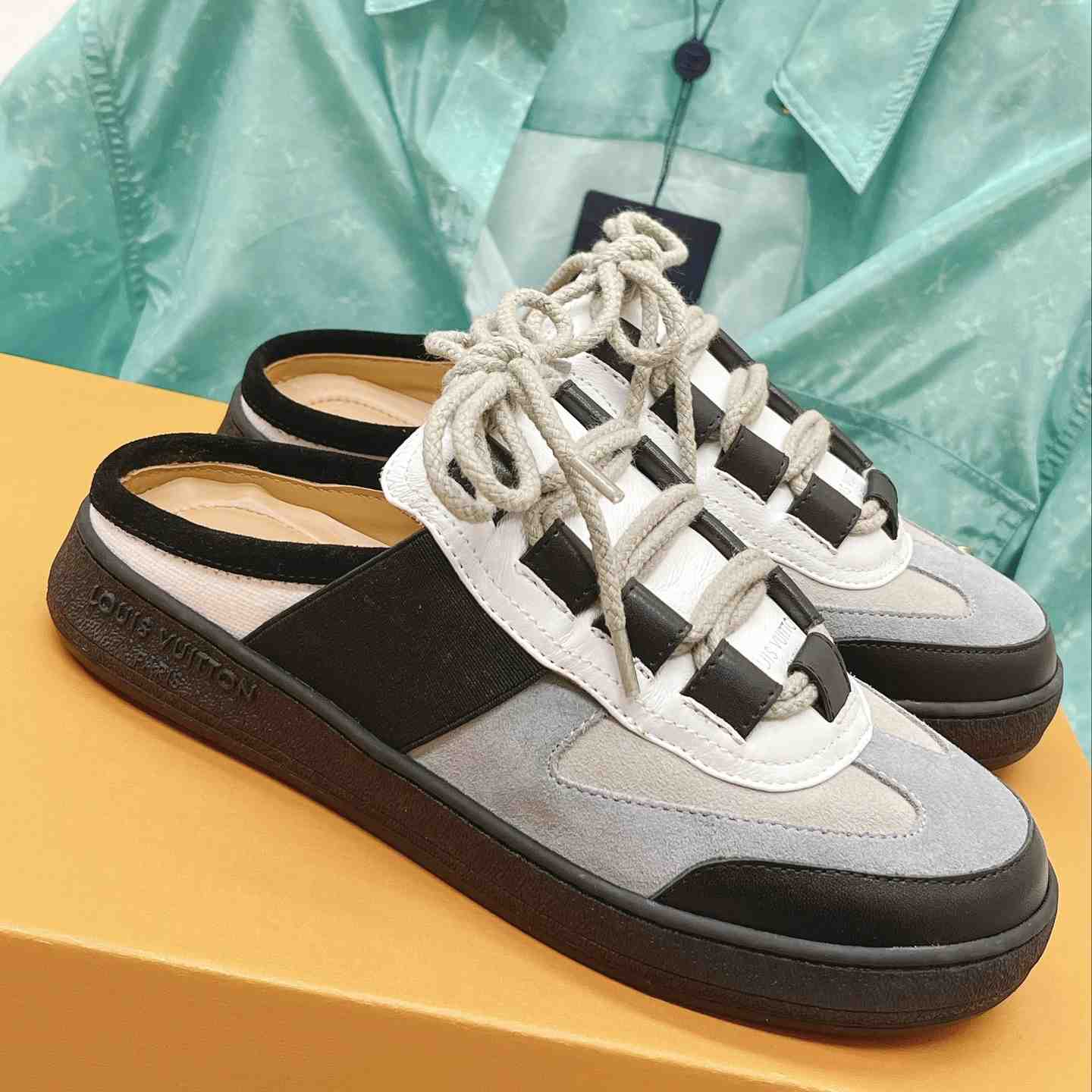 Louis Vuitton Lous Open Back Sneaker     - FashionPlug