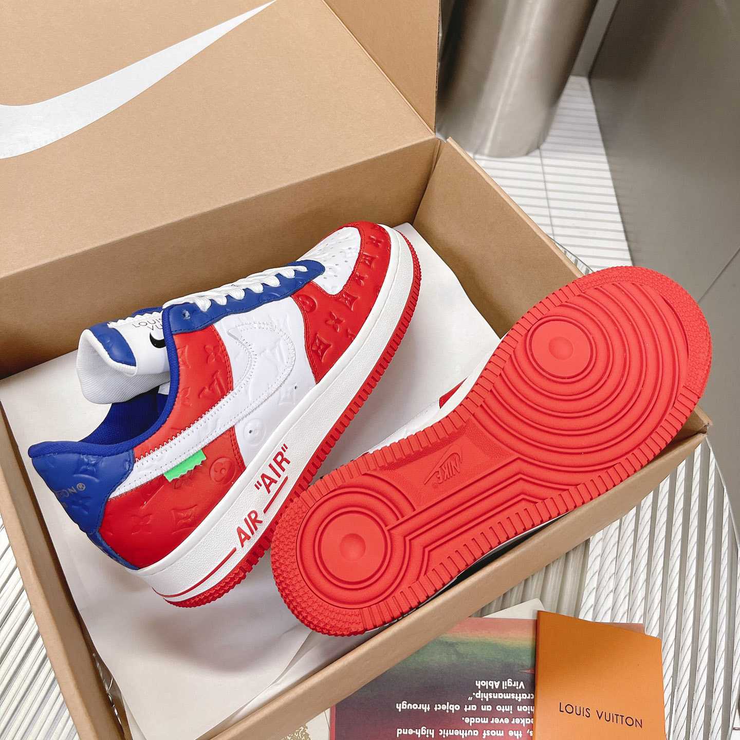 Louis Vuitton x Air Jordan1 Low AJ1 Sneaker - FashionPlug