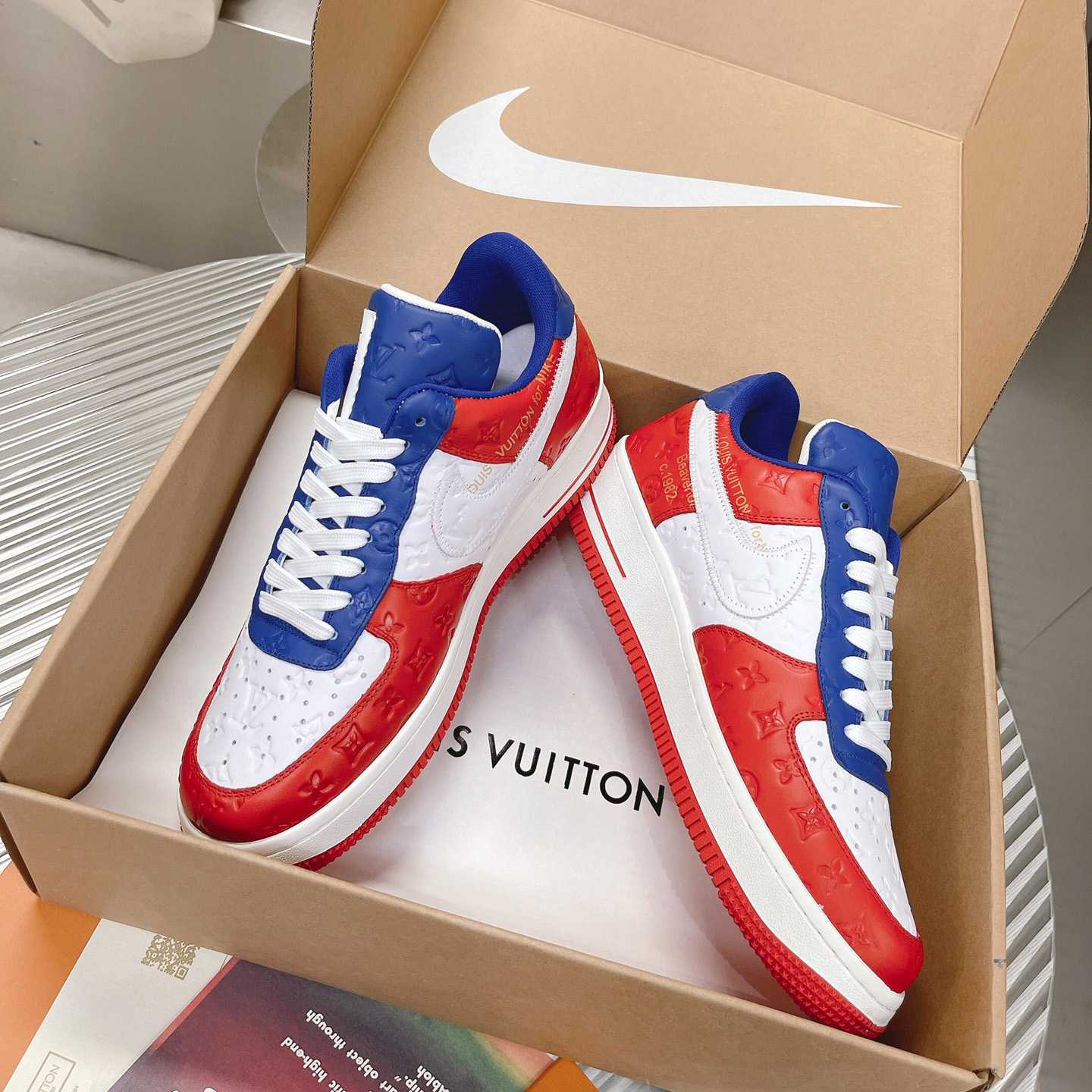 Louis Vuitton x Air Jordan1 Low AJ1 Sneaker - FashionPlug
