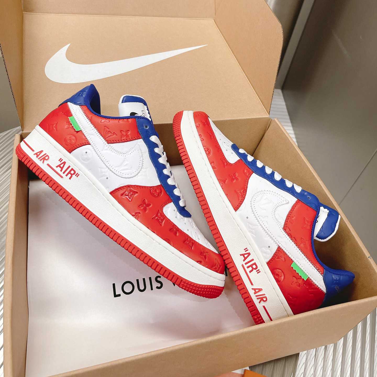 Louis Vuitton x Air Jordan1 Low AJ1 Sneaker - FashionPlug