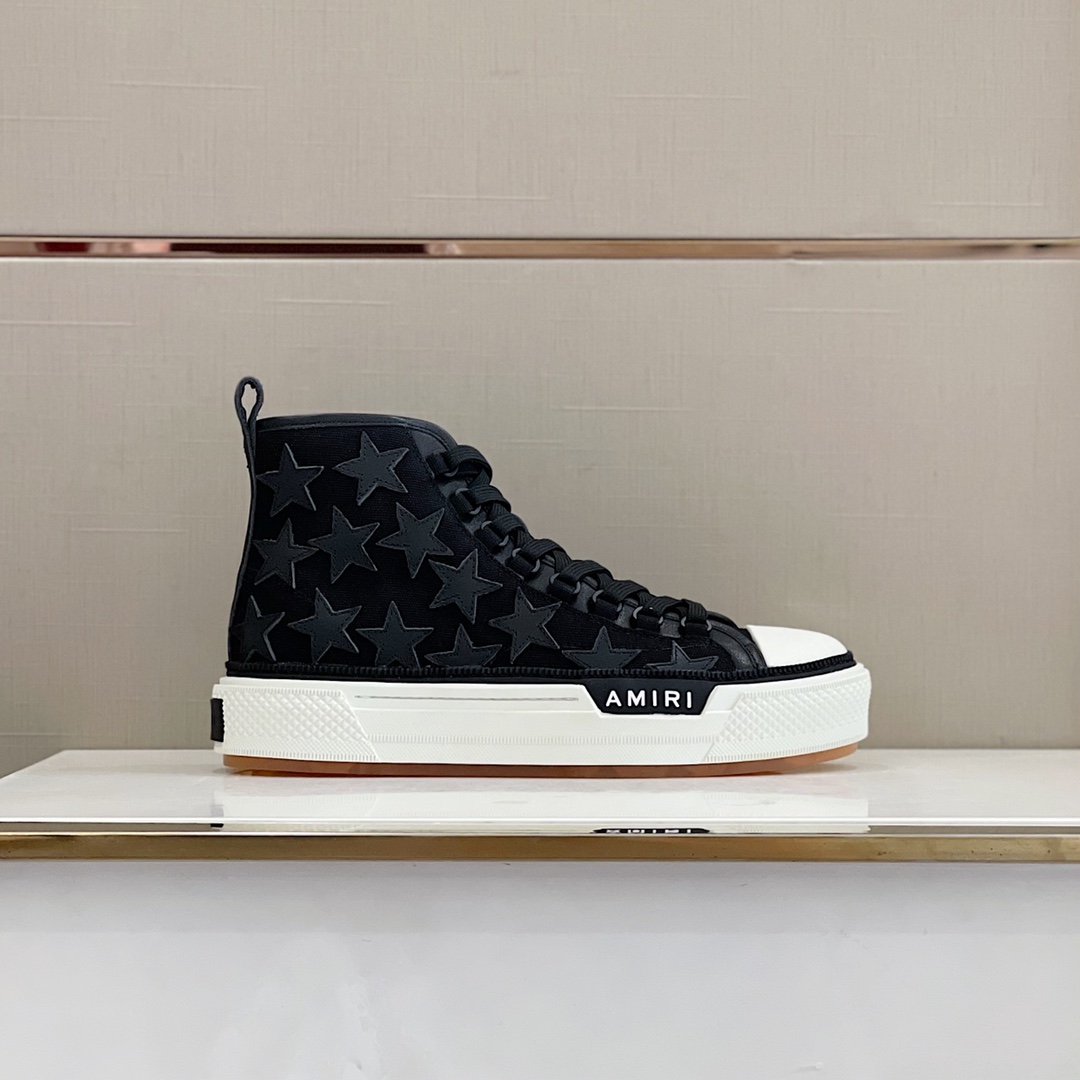 Amiri Stars Court HI High Top Sneaker - FashionPlug