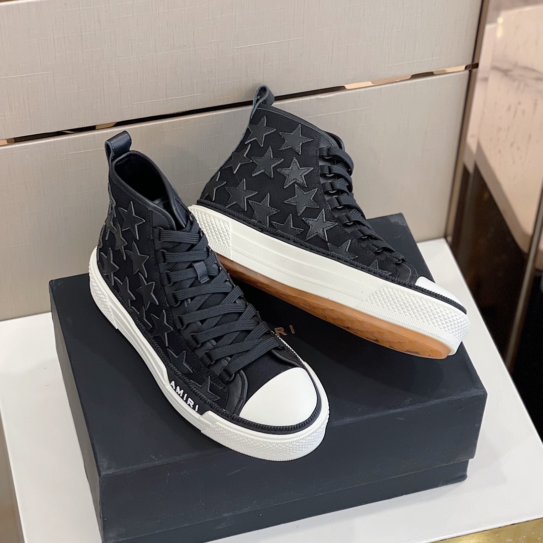 Amiri Stars Court HI High Top Sneaker - FashionPlug