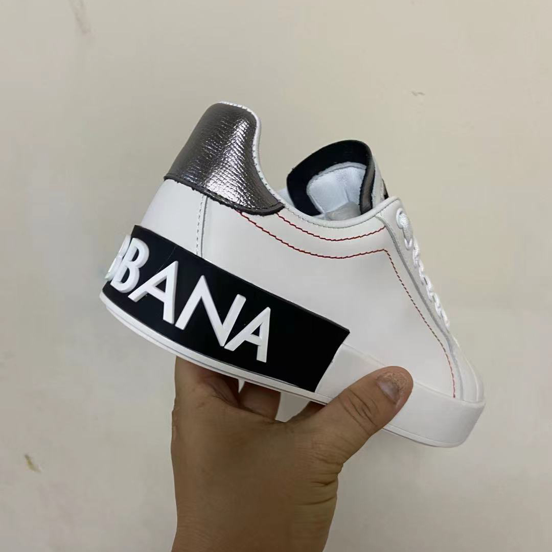 Dolce & Gabbana Calfskin Nappa Portofino Sneakers - FashionPlug