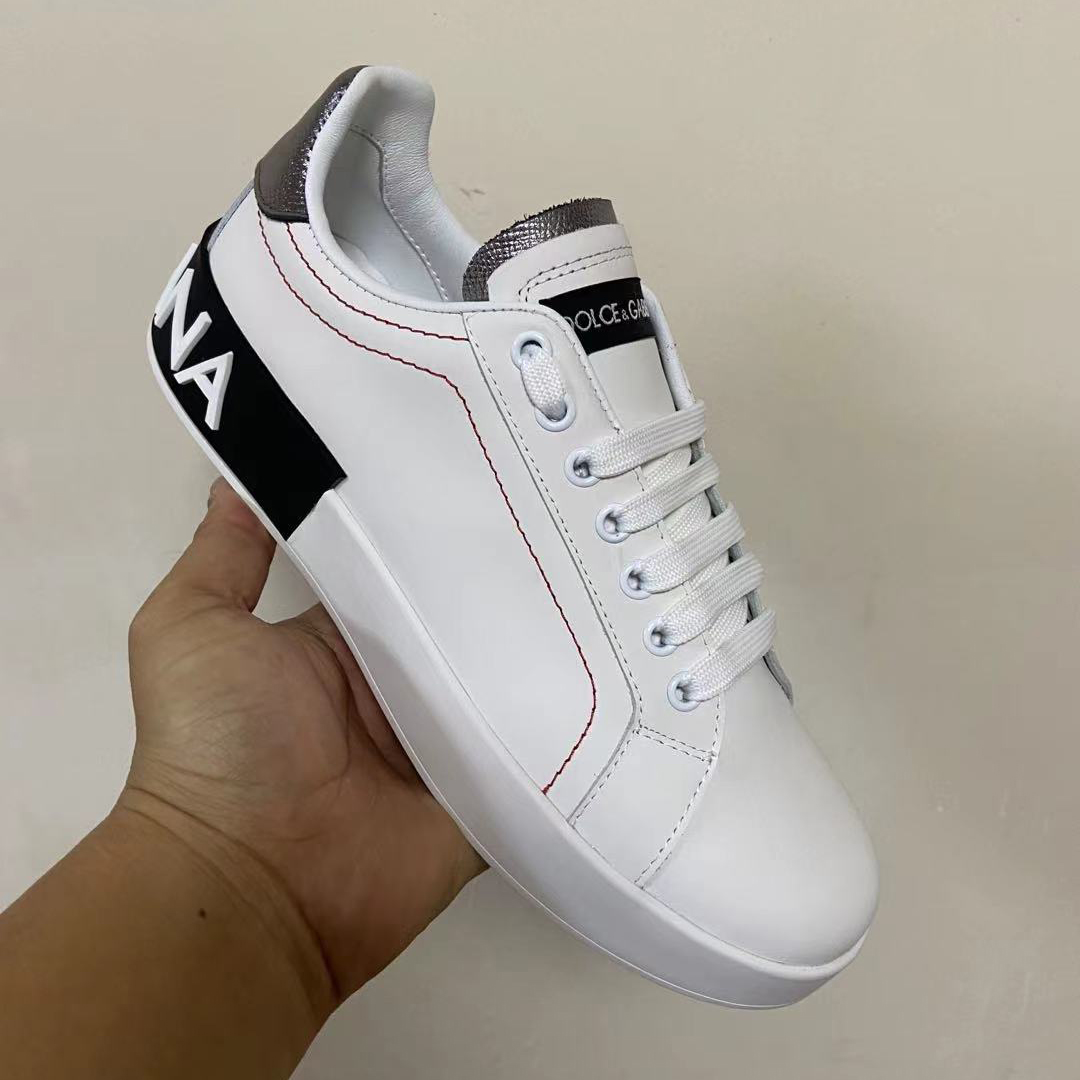 Dolce & Gabbana Calfskin Nappa Portofino Sneakers - FashionPlug