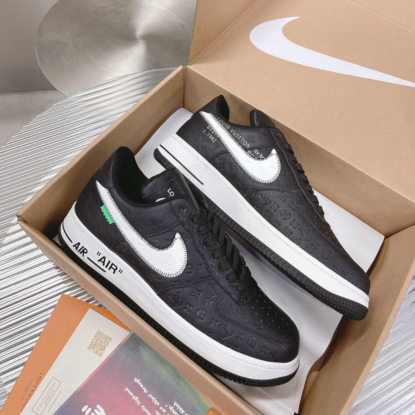 Louis Vuitton x Air Jordan1 Low AJ1 Sneaker - FashionPlug