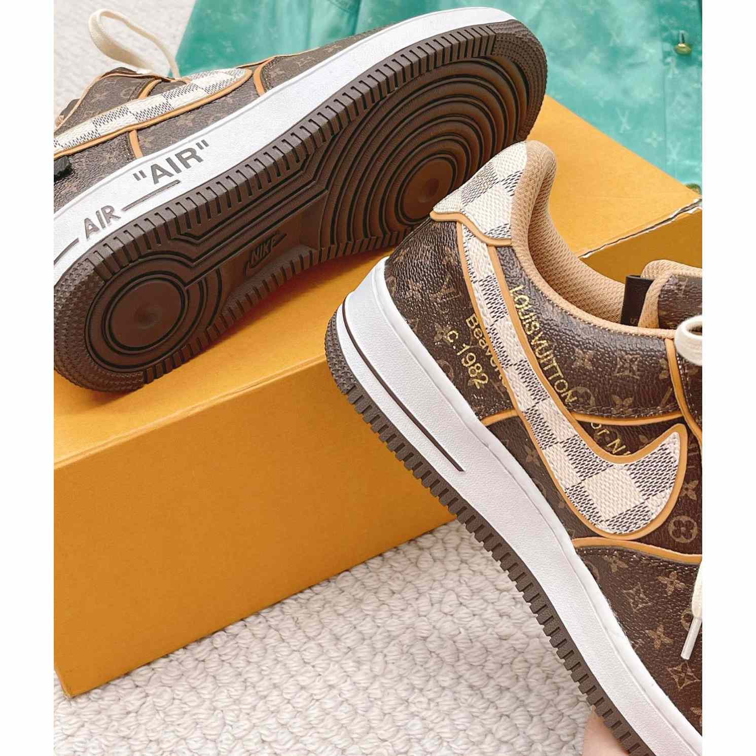 Louis Vuitton X Nike Air Force 1 Sneaker - FashionPlug