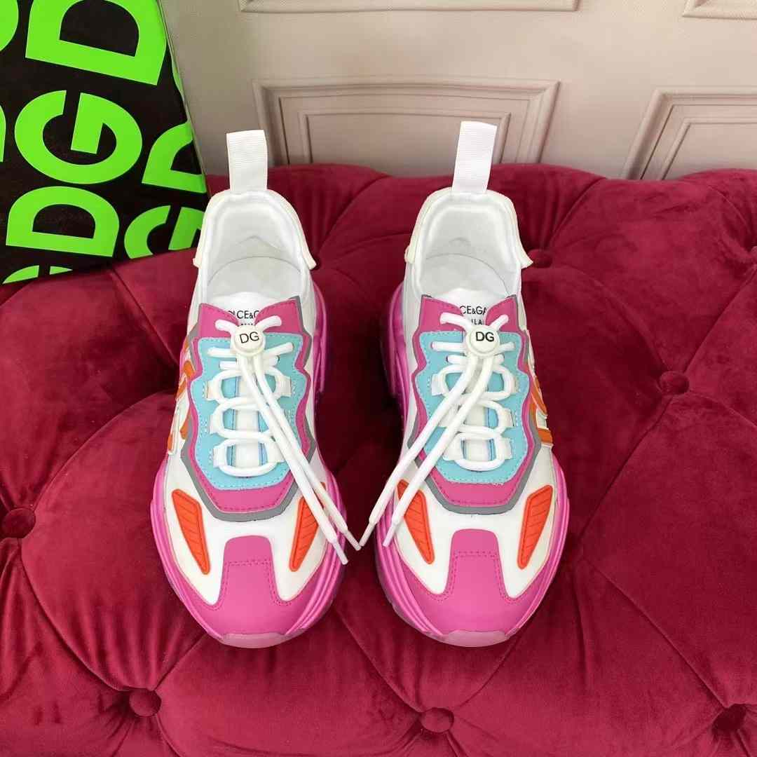 Dolce & Gabbana Mixed-Materials Daymaster Sneakers - FashionPlug