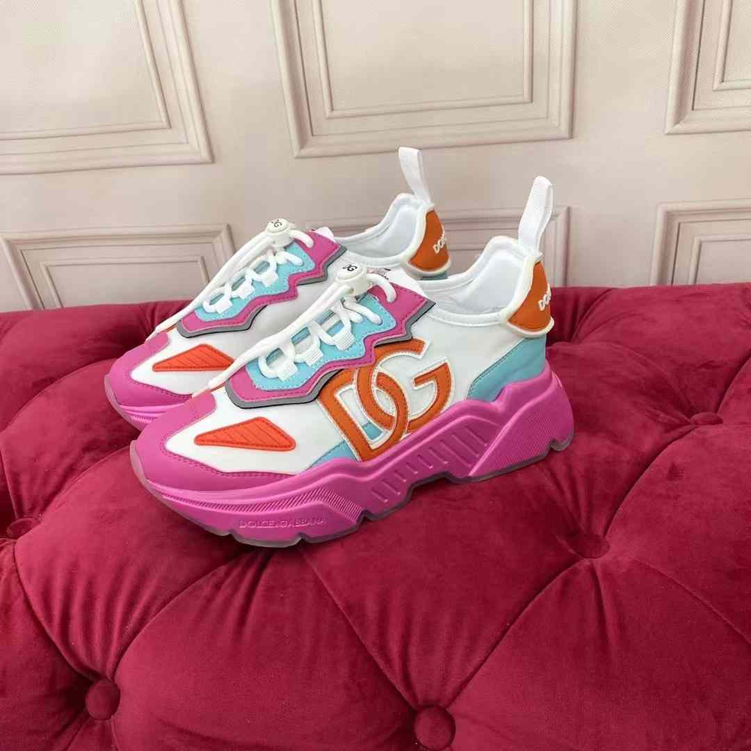 Dolce & Gabbana Mixed-Materials Daymaster Sneakers - FashionPlug