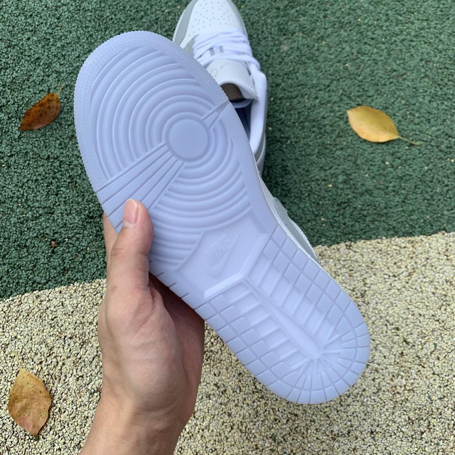 Air Jordan 1 Low White Wolf Grey Sneaker    DC0774-105 - FashionPlug