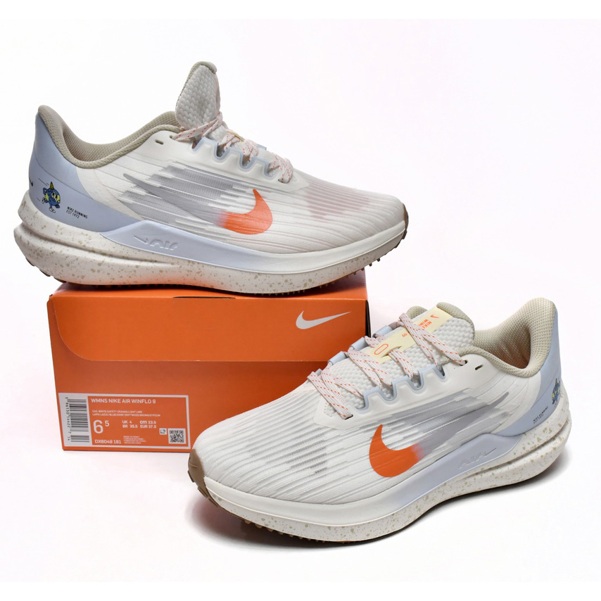 Nike Air Winflo 9 Black Coconut Milk Sneaker     DX6040-071 - FashionPlug