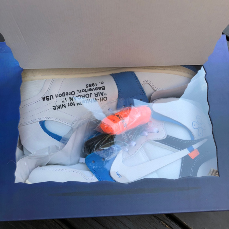 Off-White x Air Jordan 1 OW High Sneaker   50818-168 - FashionPlug