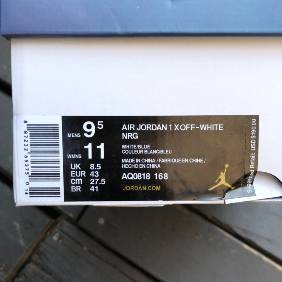 Off-White x Air Jordan 1 OW High Sneaker   50818-168 - FashionPlug