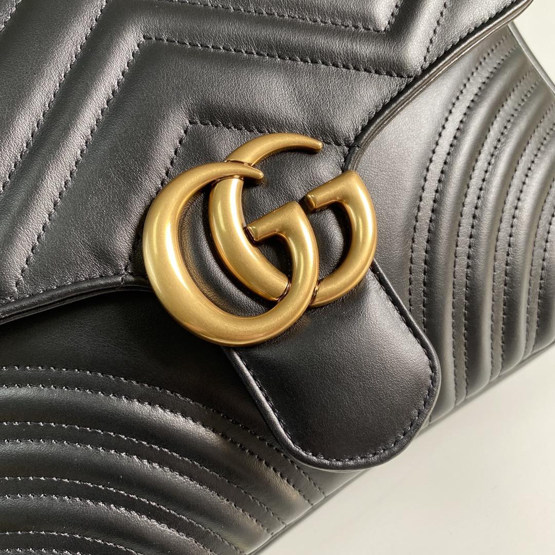 Gucci GG Marmont Small Top Handle Bag(27-19-10.5cm) - FashionPlug