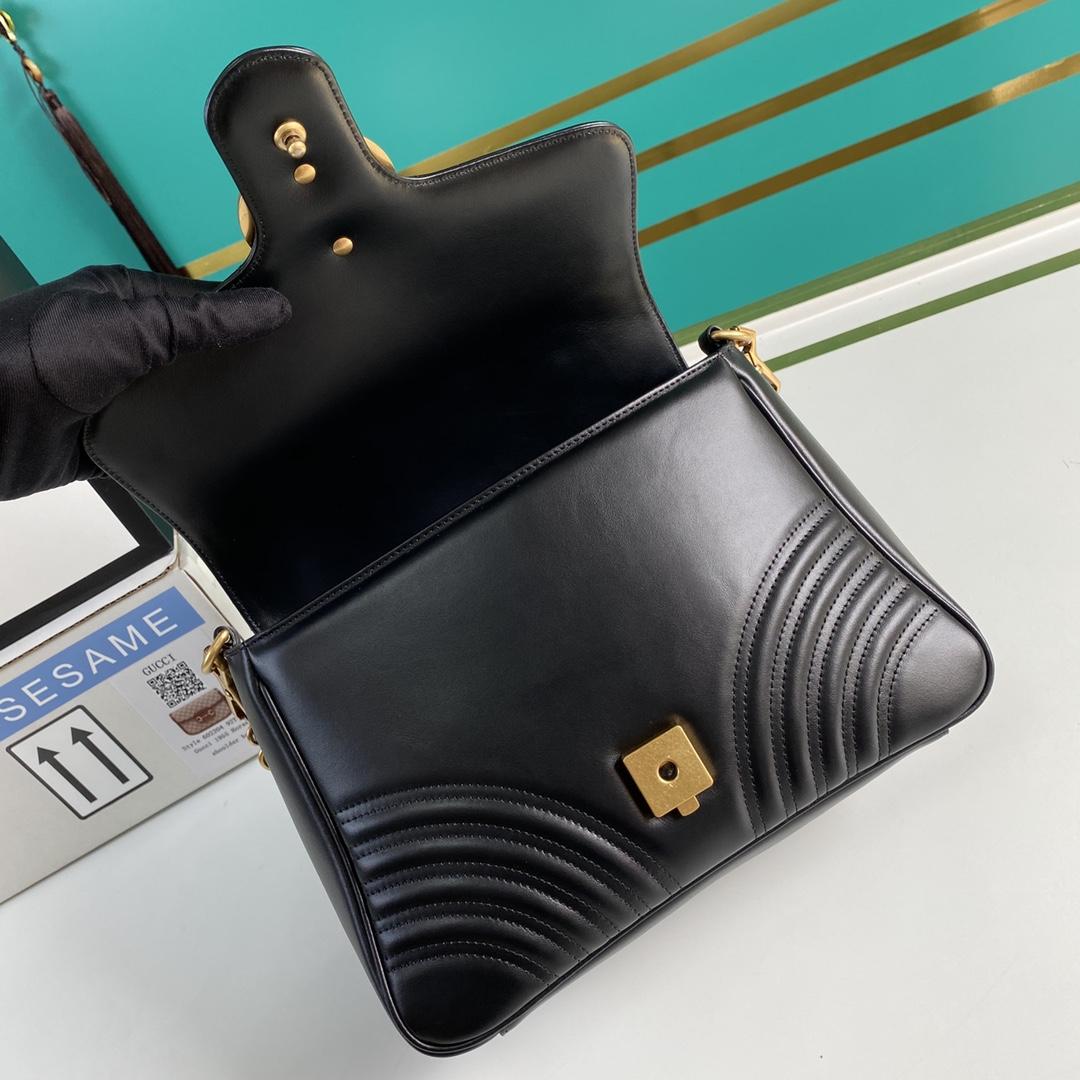 Gucci GG Marmont Small Top Handle Bag(27-19-10.5cm) - FashionPlug