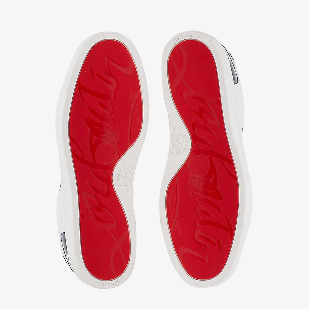 Christian Louboutin Fun Vieira Leather Trainers - FashionPlug
