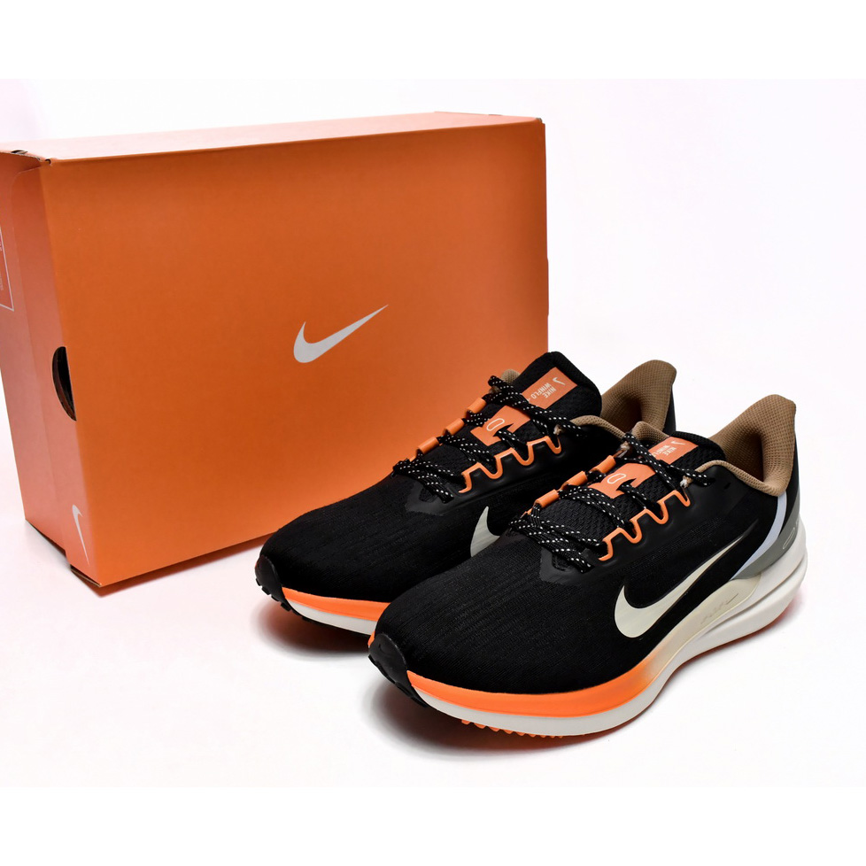 Nike Air Winflo 9 Black Coconut Milk Sneaker     DX6040-071 - FashionPlug