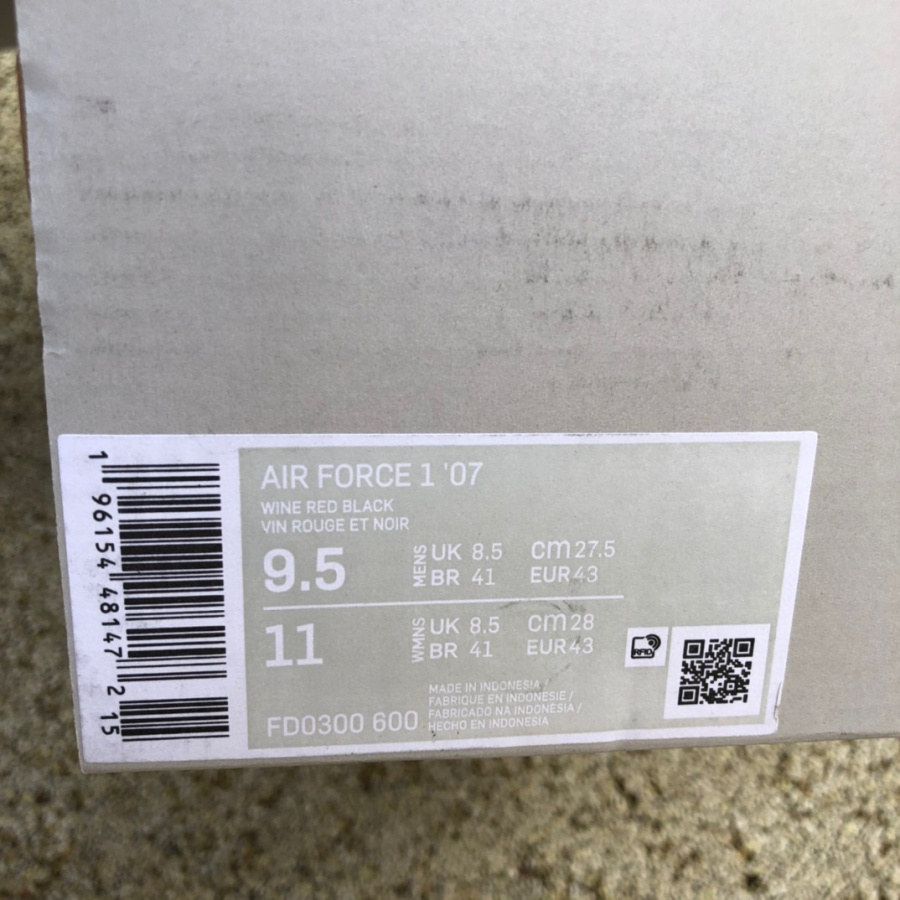 Nike Air Force 1 Low ’07 Sneaker      FD0300-600 - FashionPlug