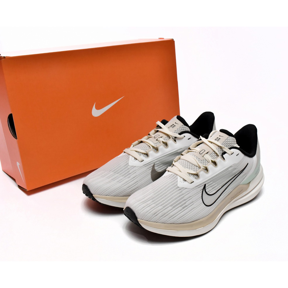 Nike Air Winflo 9 Light Grey Beige Light Green Sneaker      DV9121-011 - FashionPlug