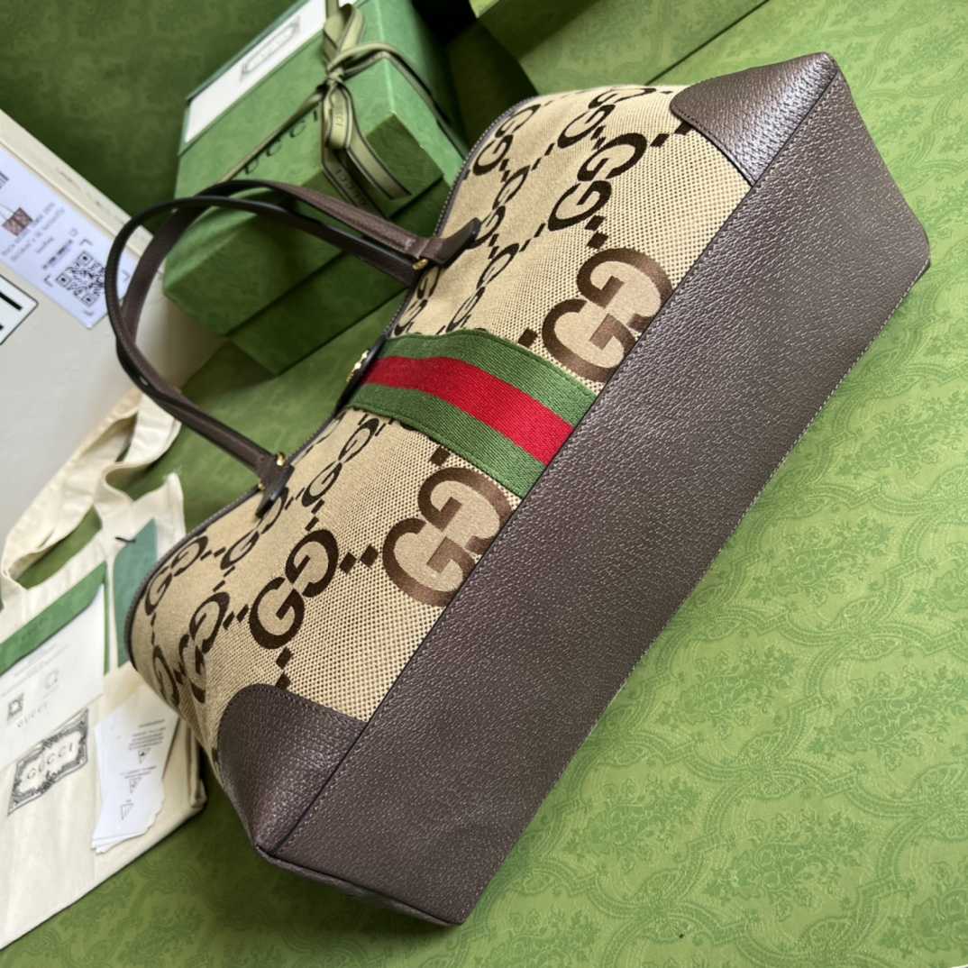 Gucci Ophidia Jumbo GG Medium Tote(32-28-14cm) - FashionPlug