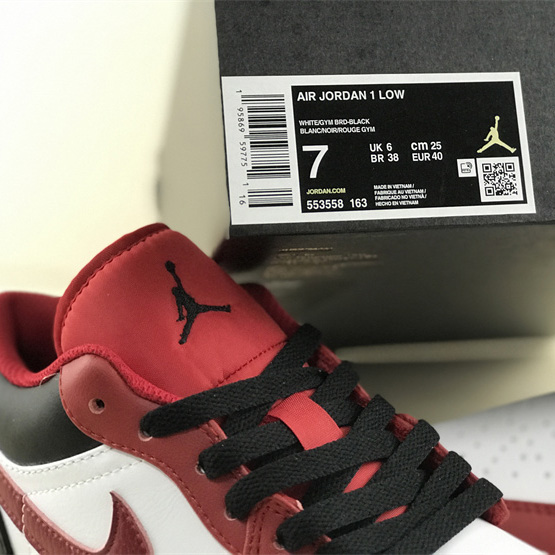 Air Jordan 1 Low Sneaker   553558-163  - FashionPlug