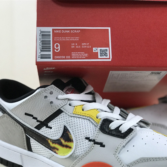 Nike Dunk Low Scrap Sneaker      DX6058-101 - FashionPlug