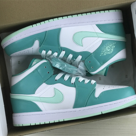 Air Jordan 1 Mid “Marine Green” Sneaker     DV2229-300 - FashionPlug