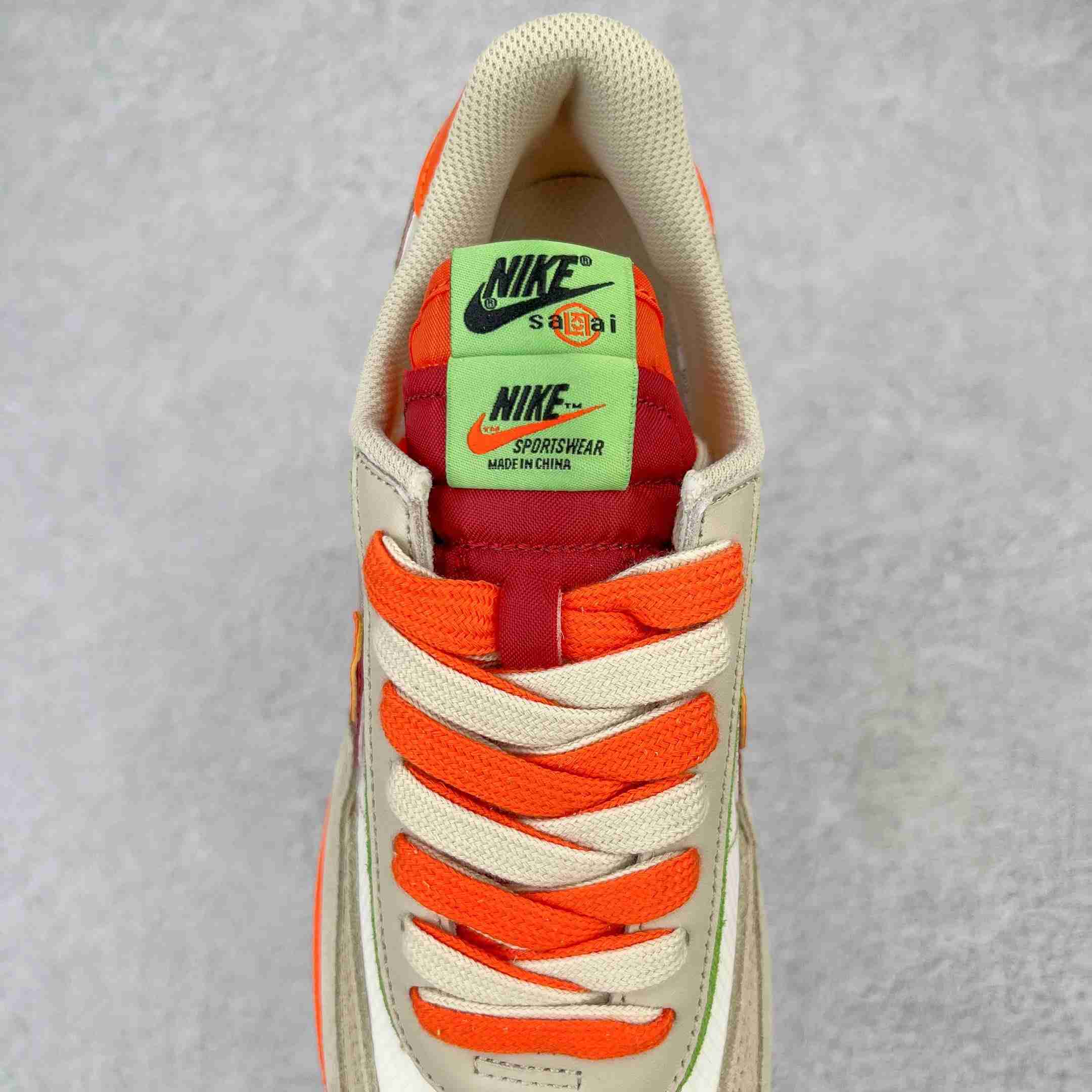 Clot × Sacai × NK LDWaffle'Net Orange Blaze' Sneaker     DH1347-100 - FashionPlug