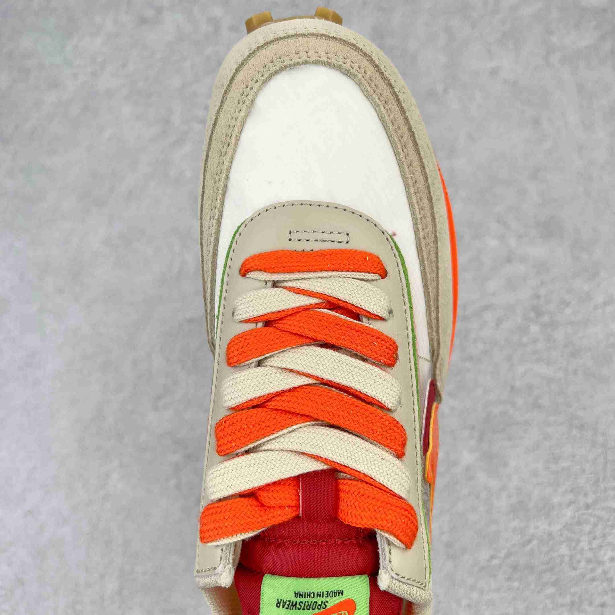 Clot × Sacai × NK LDWaffle'Net Orange Blaze' Sneaker     DH1347-100 - FashionPlug