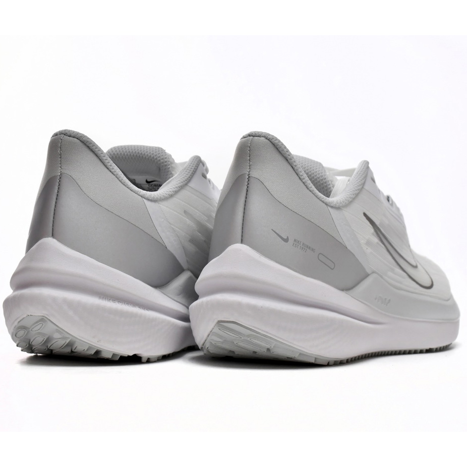 Nike Air Winflo 9 White Metallic Silver Sneaker   DD8686-100 - FashionPlug