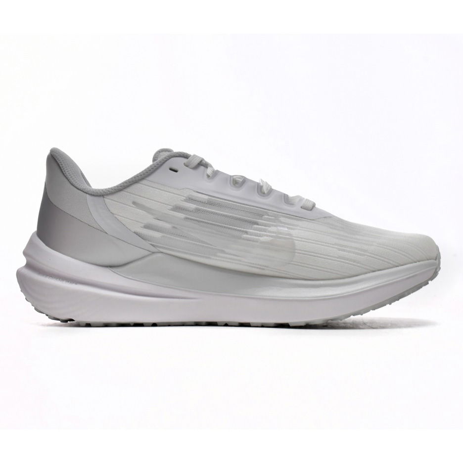 Nike Air Winflo 9 White Metallic Silver Sneaker   DD8686-100 - FashionPlug