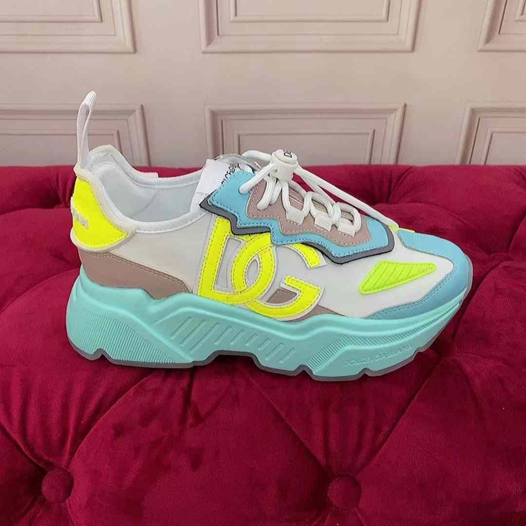 Dolce & Gabbana Mixed-Materials Daymaster Sneakers - FashionPlug