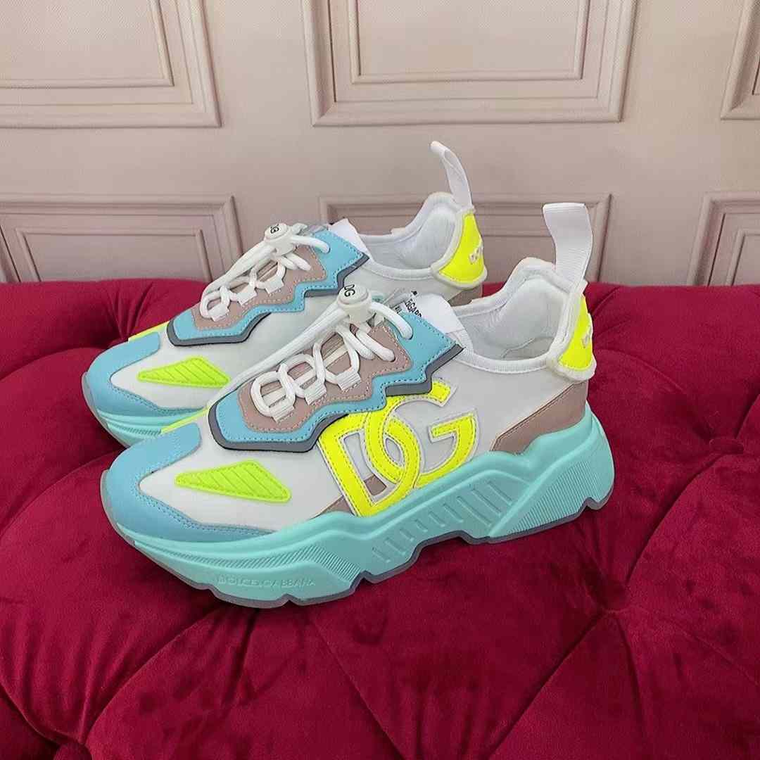 Dolce & Gabbana Mixed-Materials Daymaster Sneakers - FashionPlug