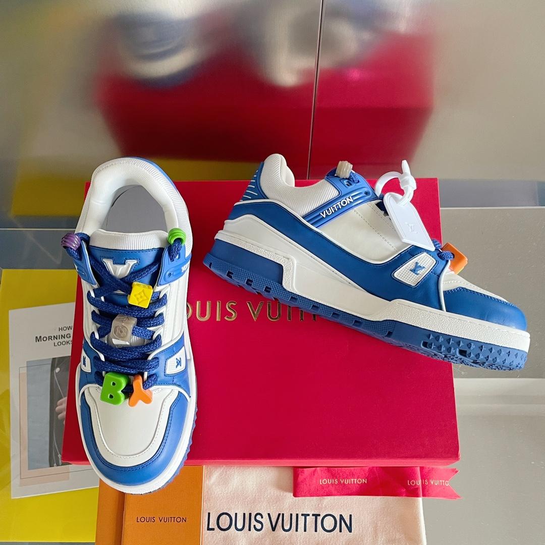 Louis Vuitton LV Trainer Sneaker    (upon UK size) - FashionPlug