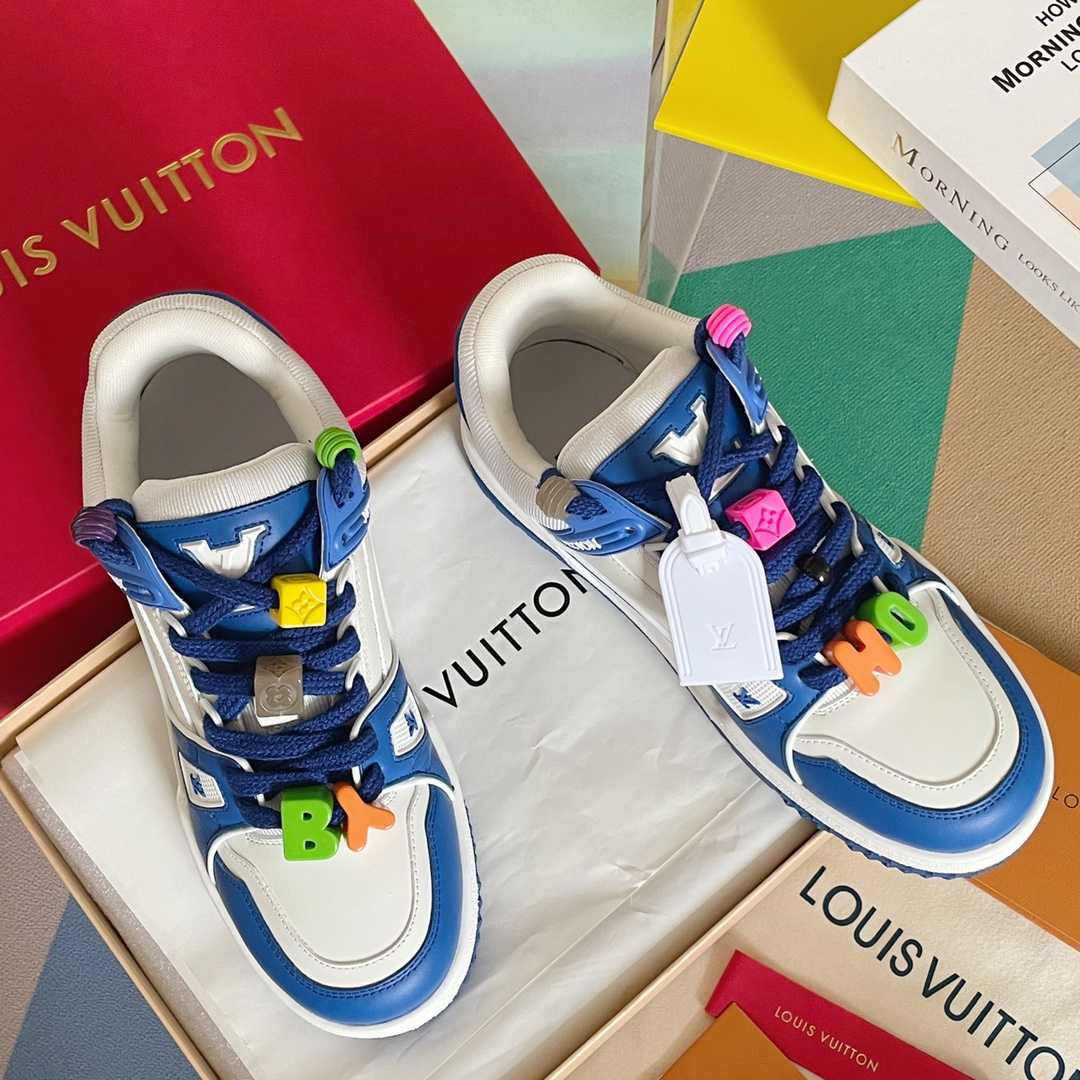 Louis Vuitton LV Trainer Sneaker    (upon UK size) - FashionPlug