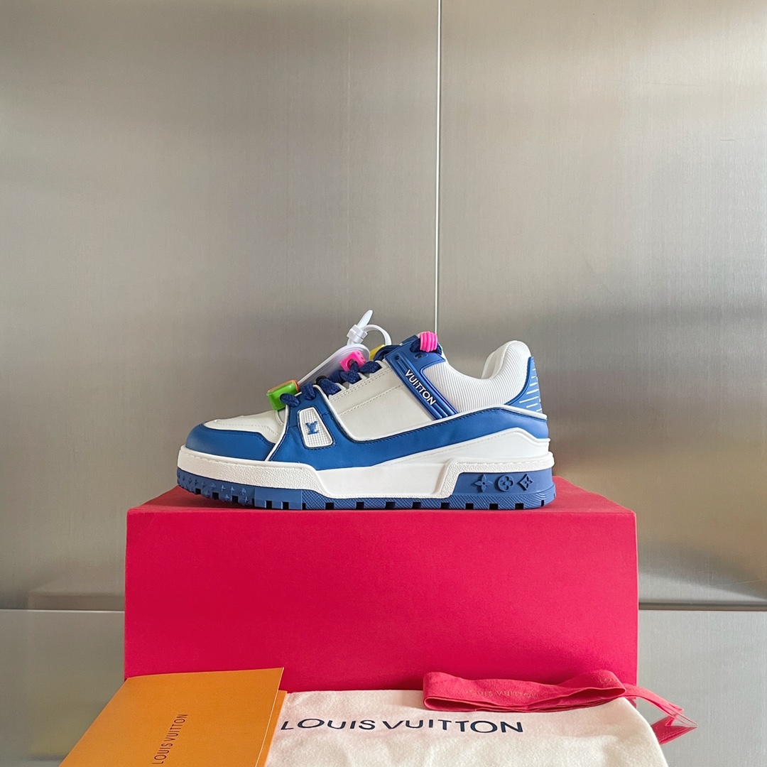 Louis Vuitton LV Trainer Sneaker    (upon UK size) - FashionPlug