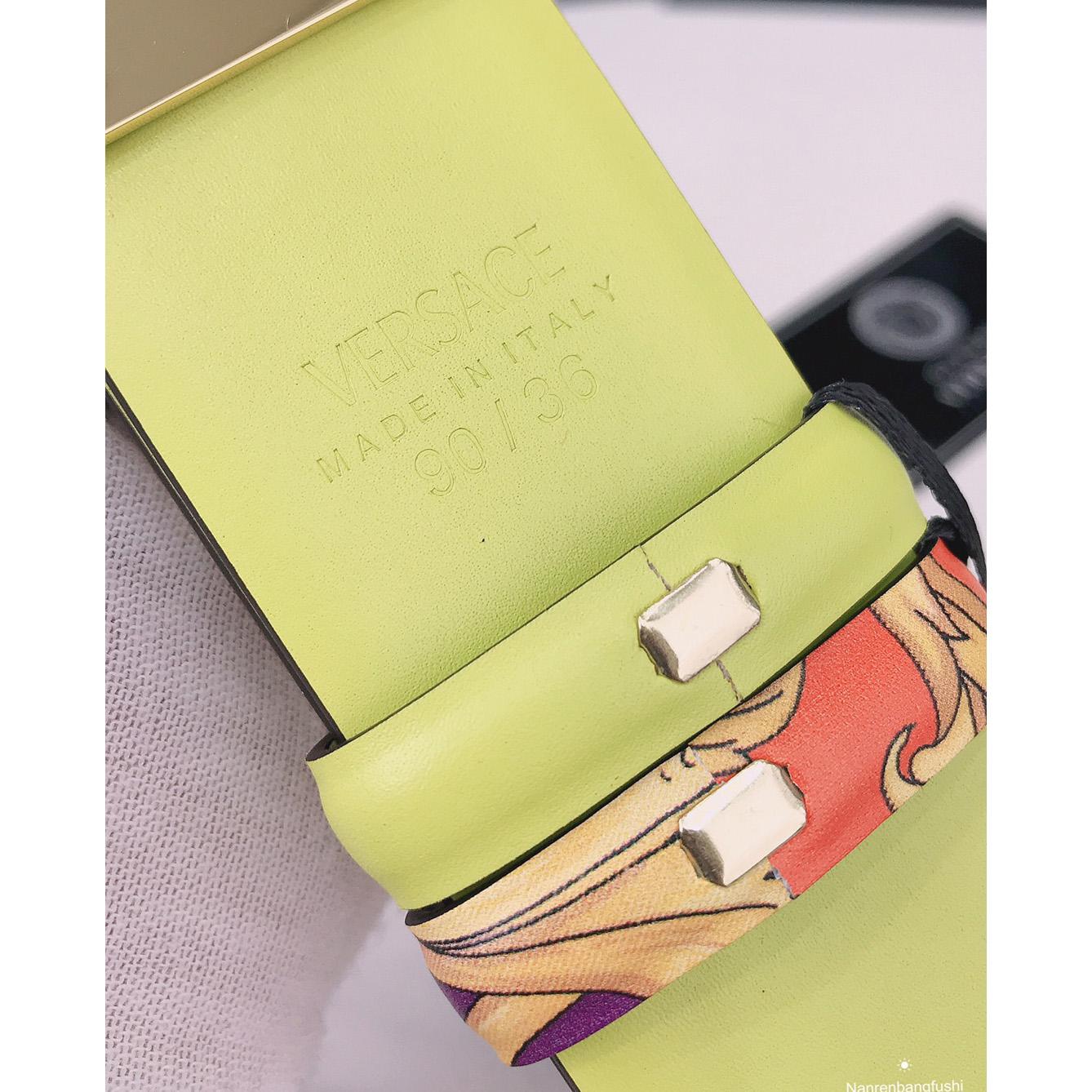 Versace La Medusa Le Pop Classique Reversible Belt   40mm - FashionPlug