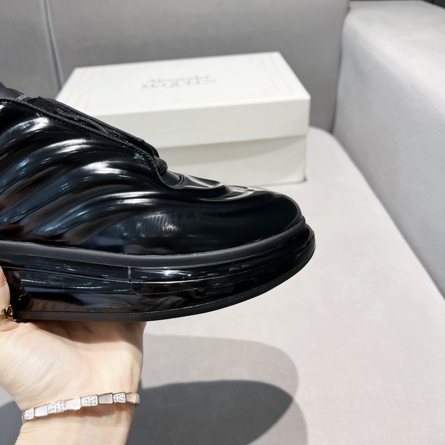 Alexander Mqueen Oversized Sneaker In Black - FashionPlug