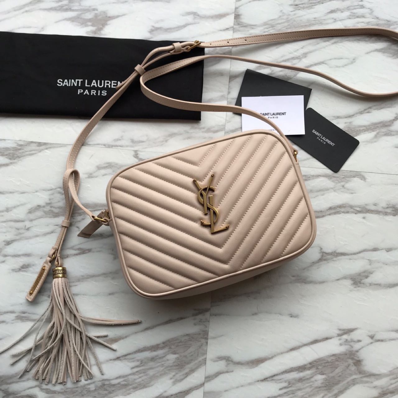 Saint Laurent Lou Camera Bag In Quilted Leather(23-16-6 cm) - FashionPlug