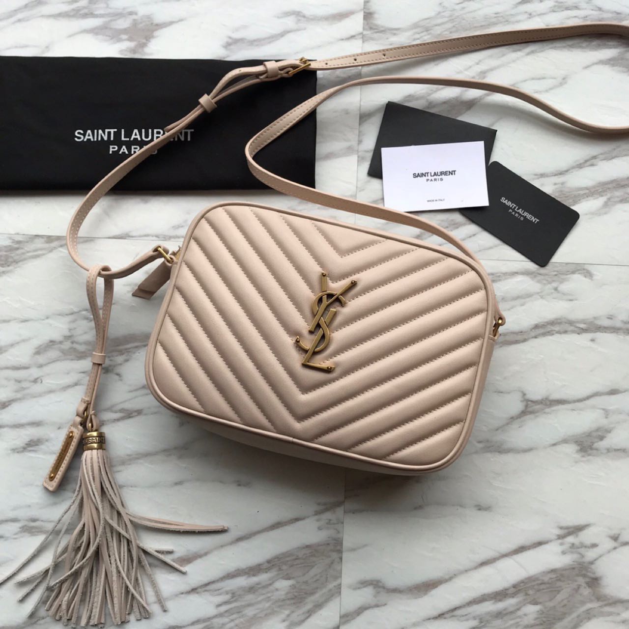 Saint Laurent Lou Camera Bag In Quilted Leather(23-16-6 cm) - FashionPlug