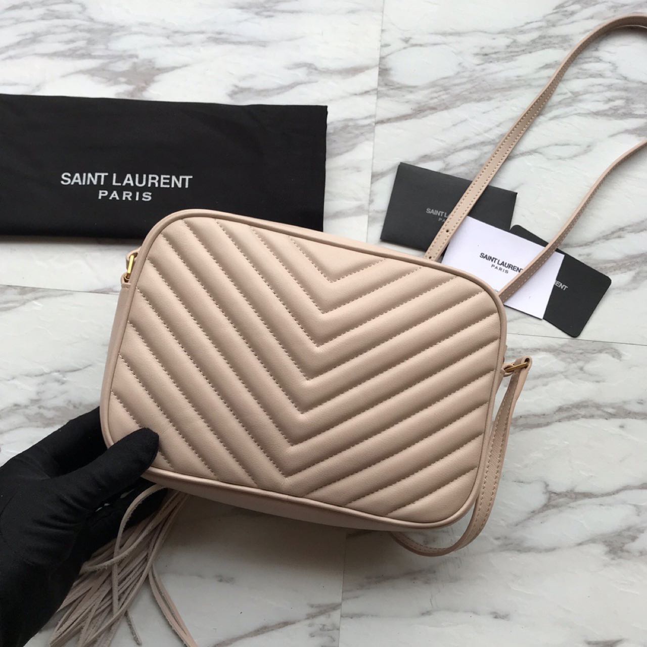 Saint Laurent Lou Camera Bag In Quilted Leather(23-16-6 cm) - FashionPlug