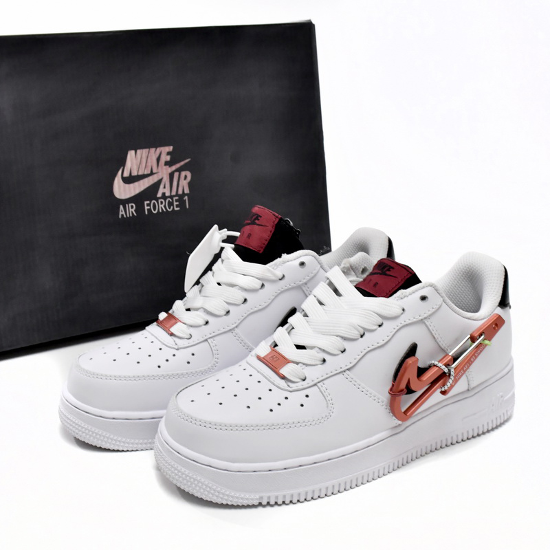 Nike Air Force 1 Low Carabiner Swoosh Sneaker     DH7579-100 - FashionPlug
