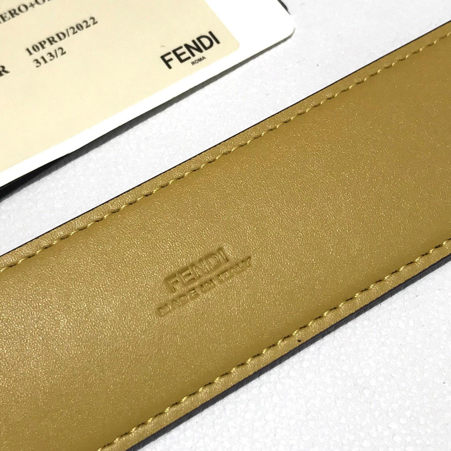 Fendi Reversible Leather Belt - FashionPlug
