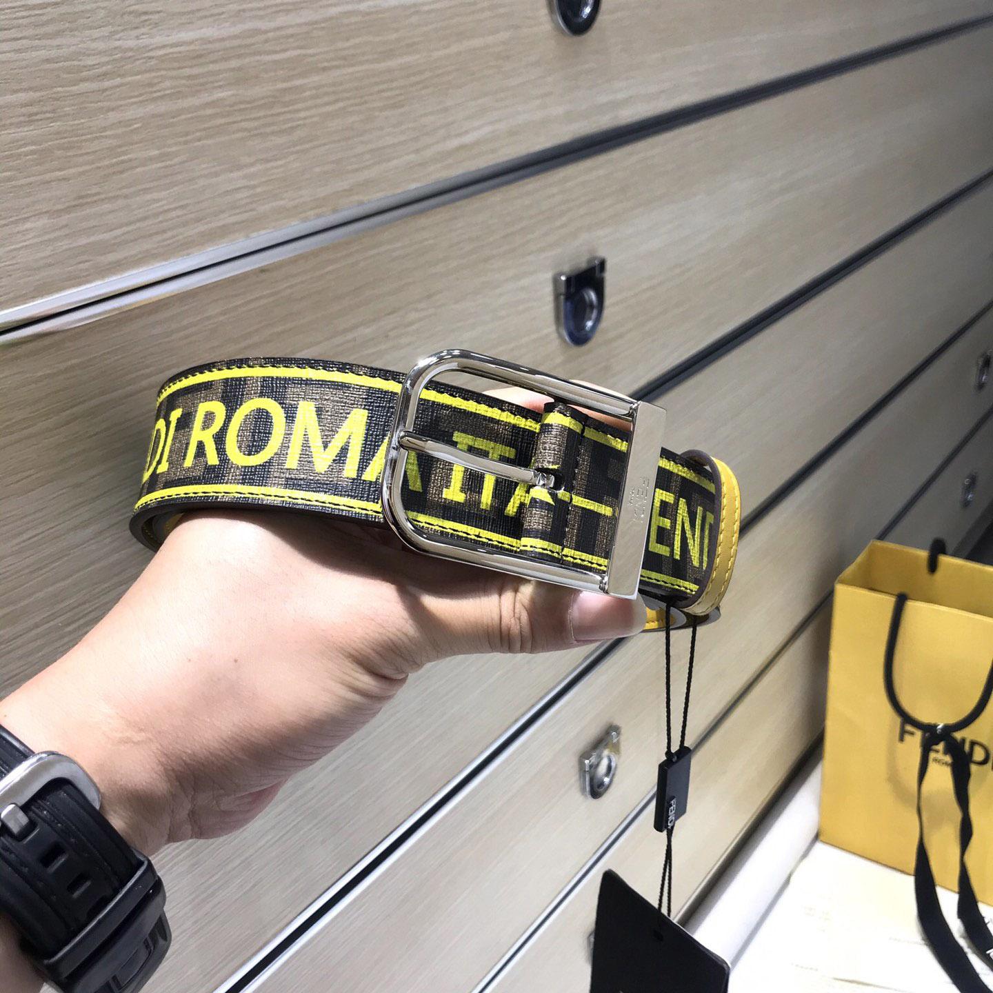 Fendi Reversible Leather Belt - FashionPlug
