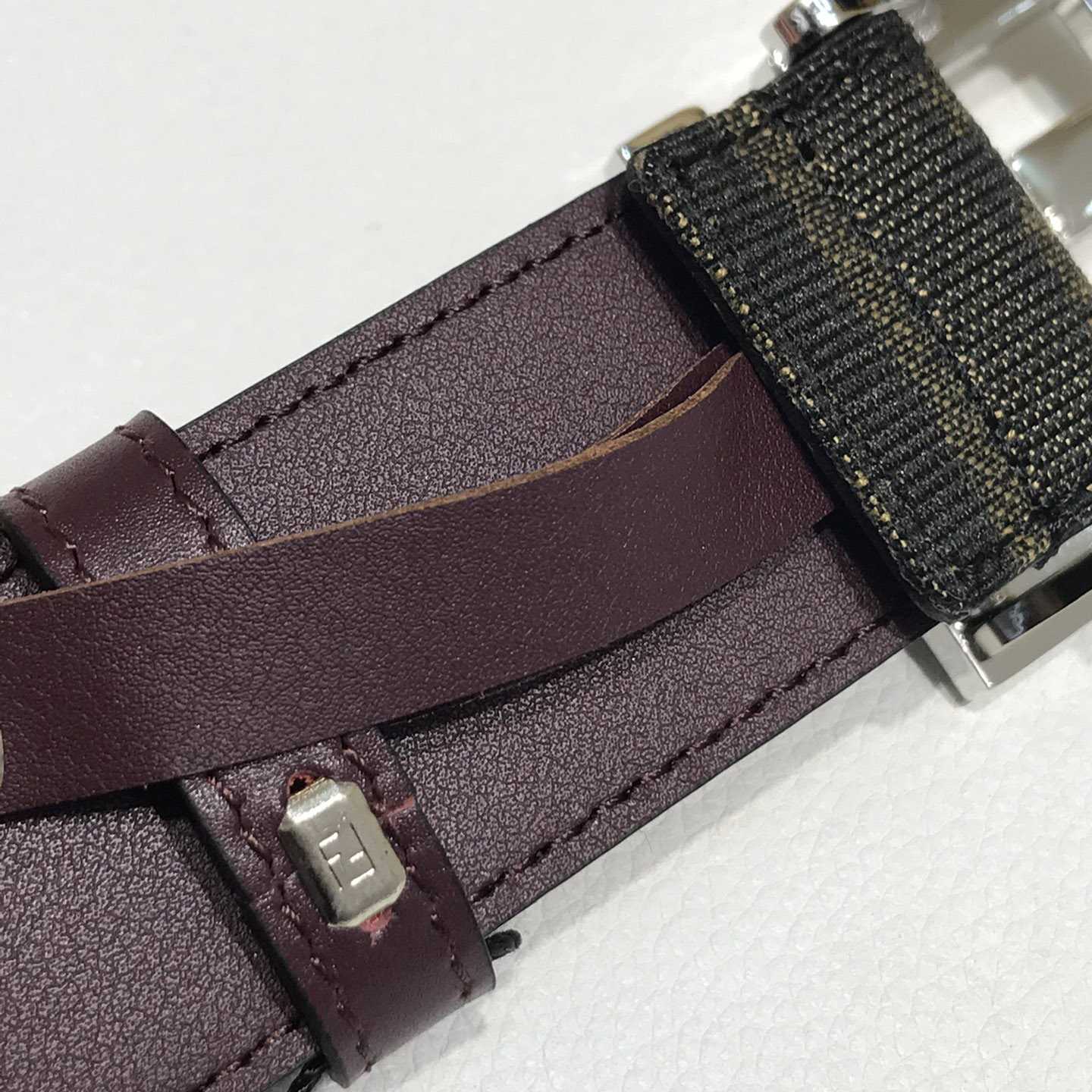 Fendi Brown Fabric Belt - FashionPlug