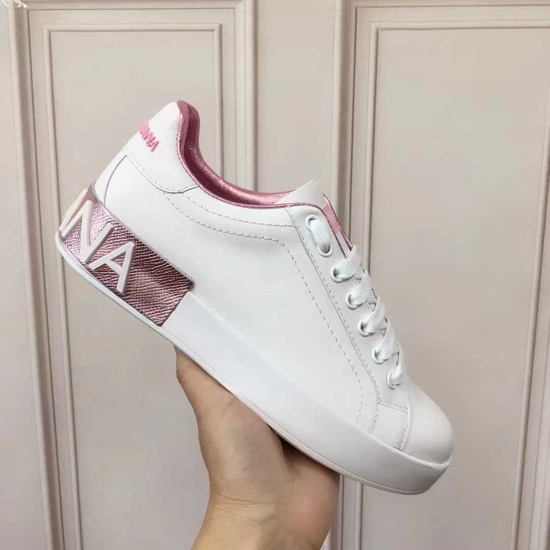 Dolce & Gabbana Calfskin Nappa Portofino Sneakers - FashionPlug