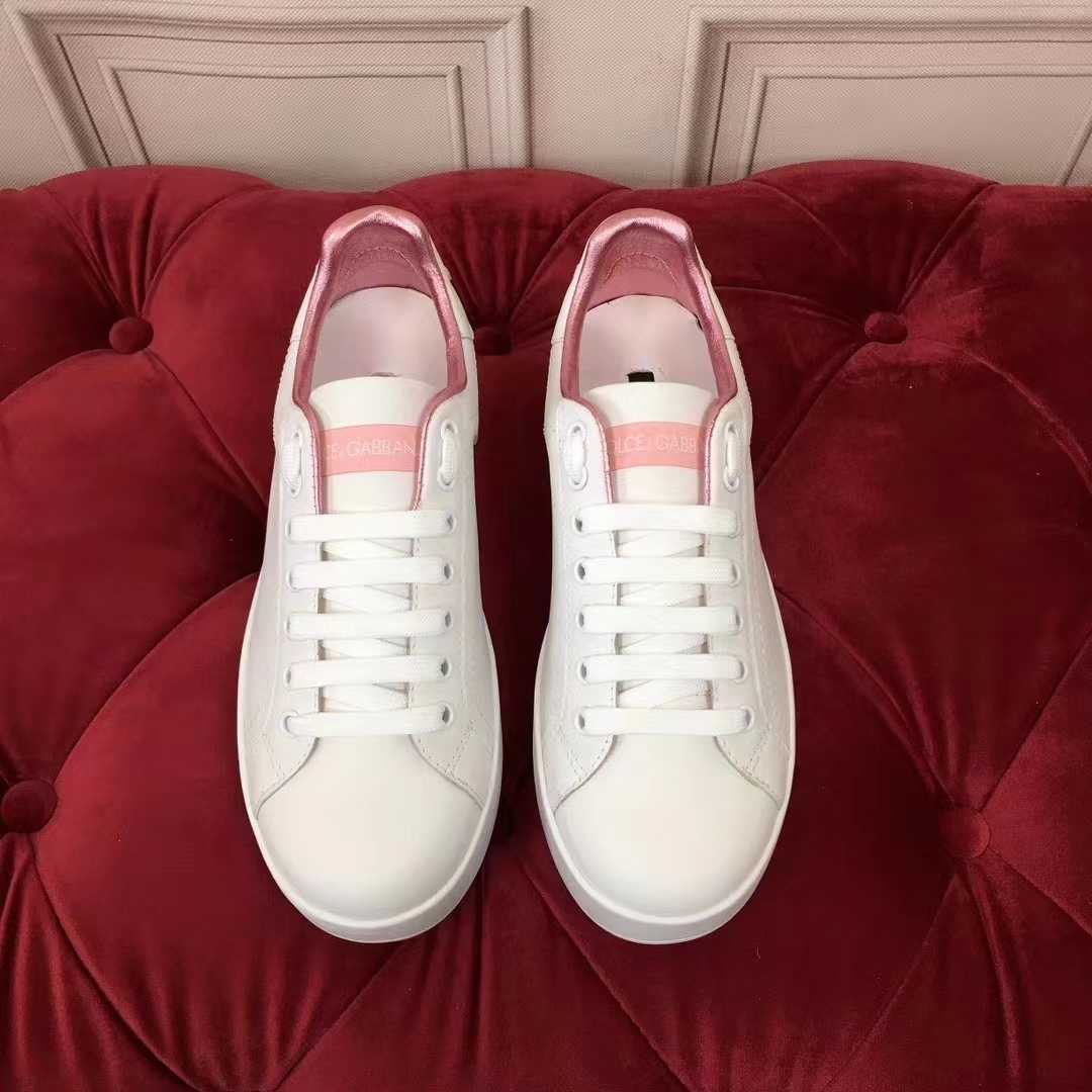Dolce & Gabbana Calfskin Nappa Portofino Sneakers - FashionPlug