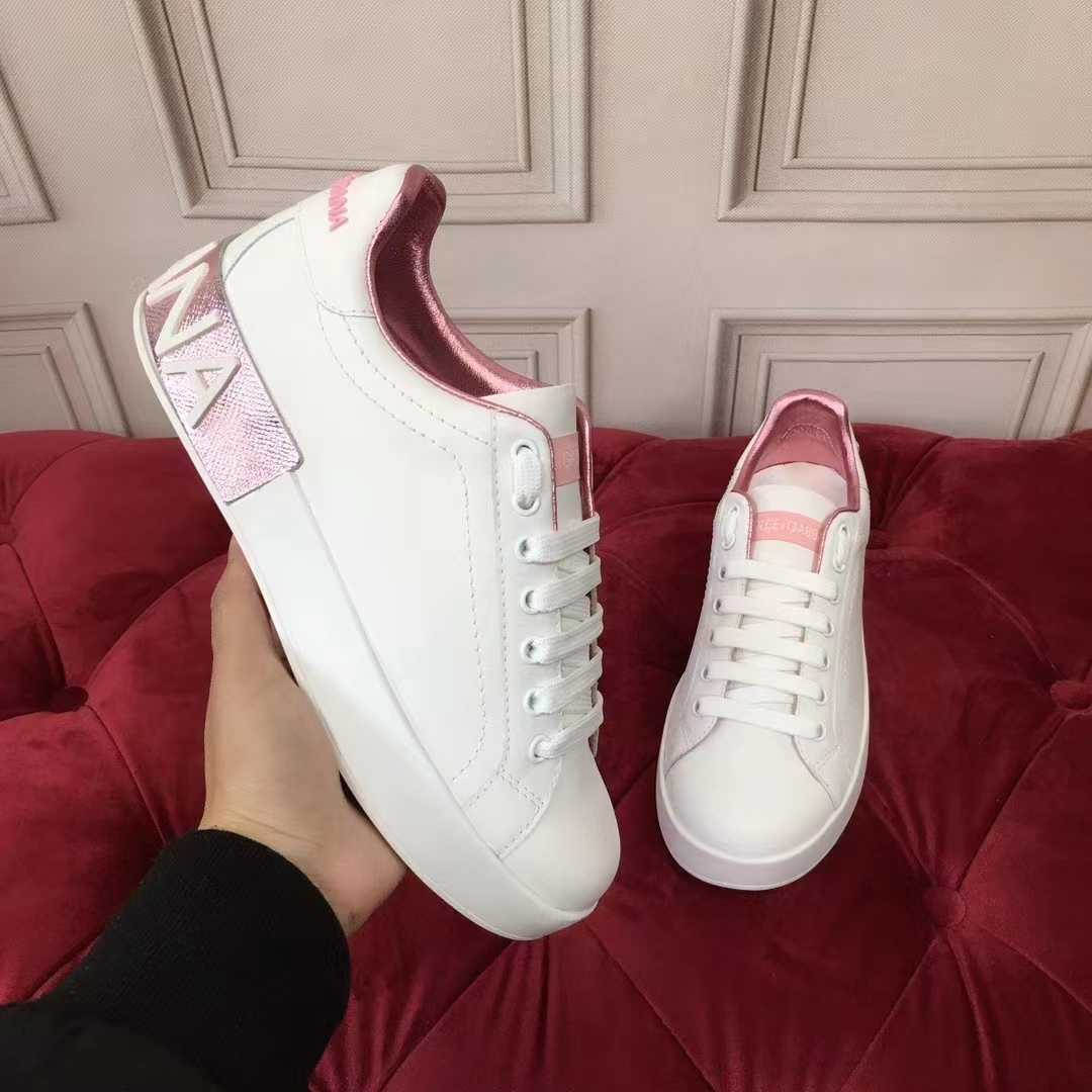 Dolce & Gabbana Calfskin Nappa Portofino Sneakers - FashionPlug