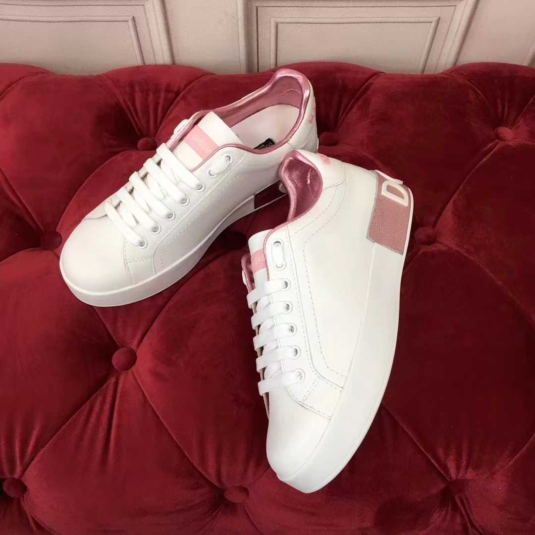 Dolce & Gabbana Calfskin Nappa Portofino Sneakers - FashionPlug