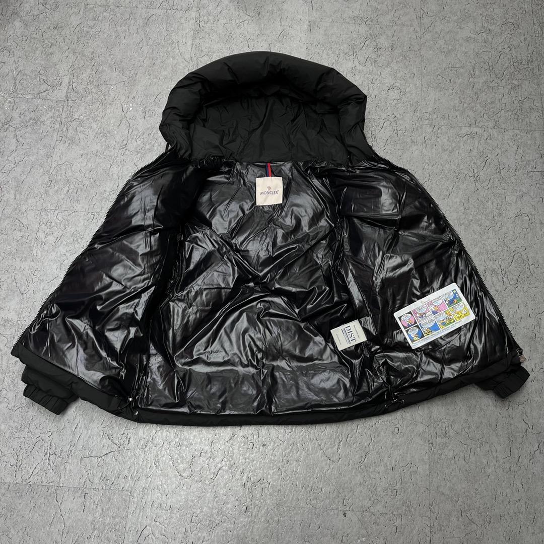 Moncler Black Daynamic Porossan Down Jacket - FashionPlug