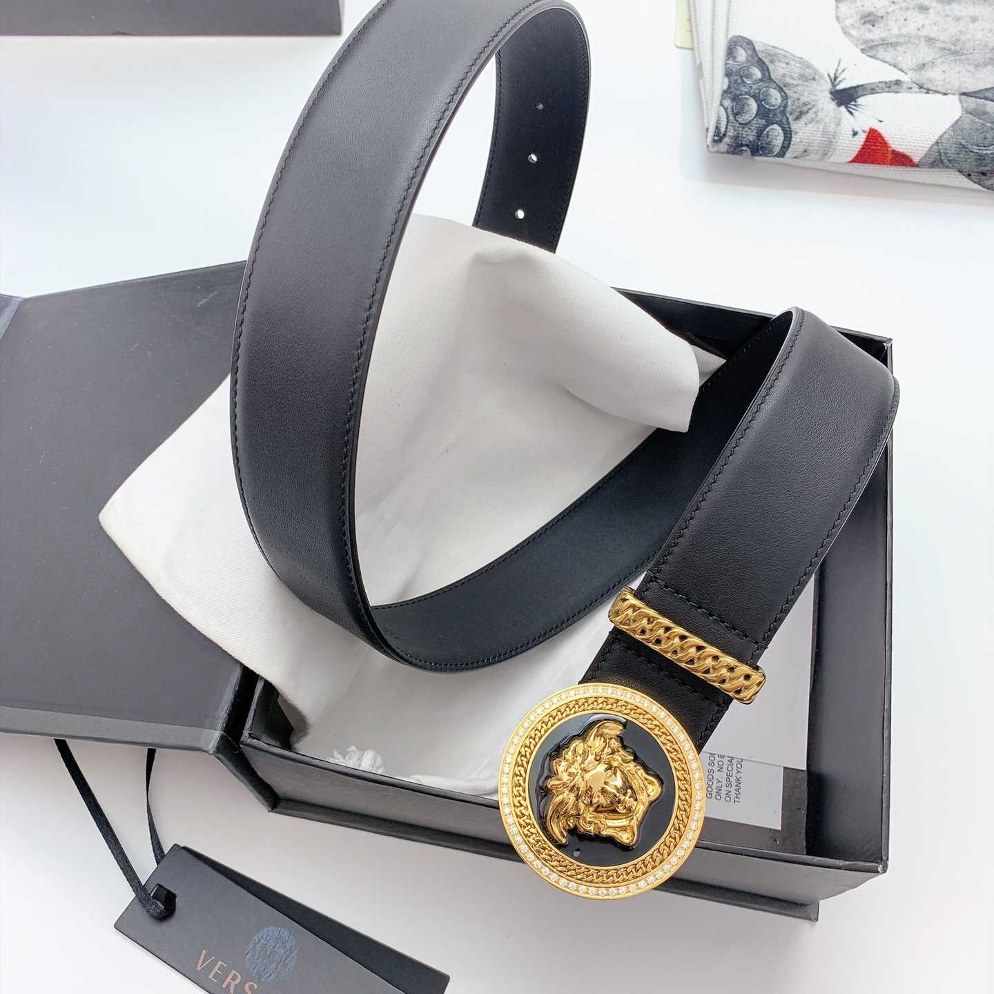 Versace Medusa Biggie Belt - FashionPlug